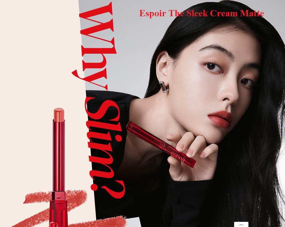 swatch và review bảng màu son Espoir The Sleek Cream Matte